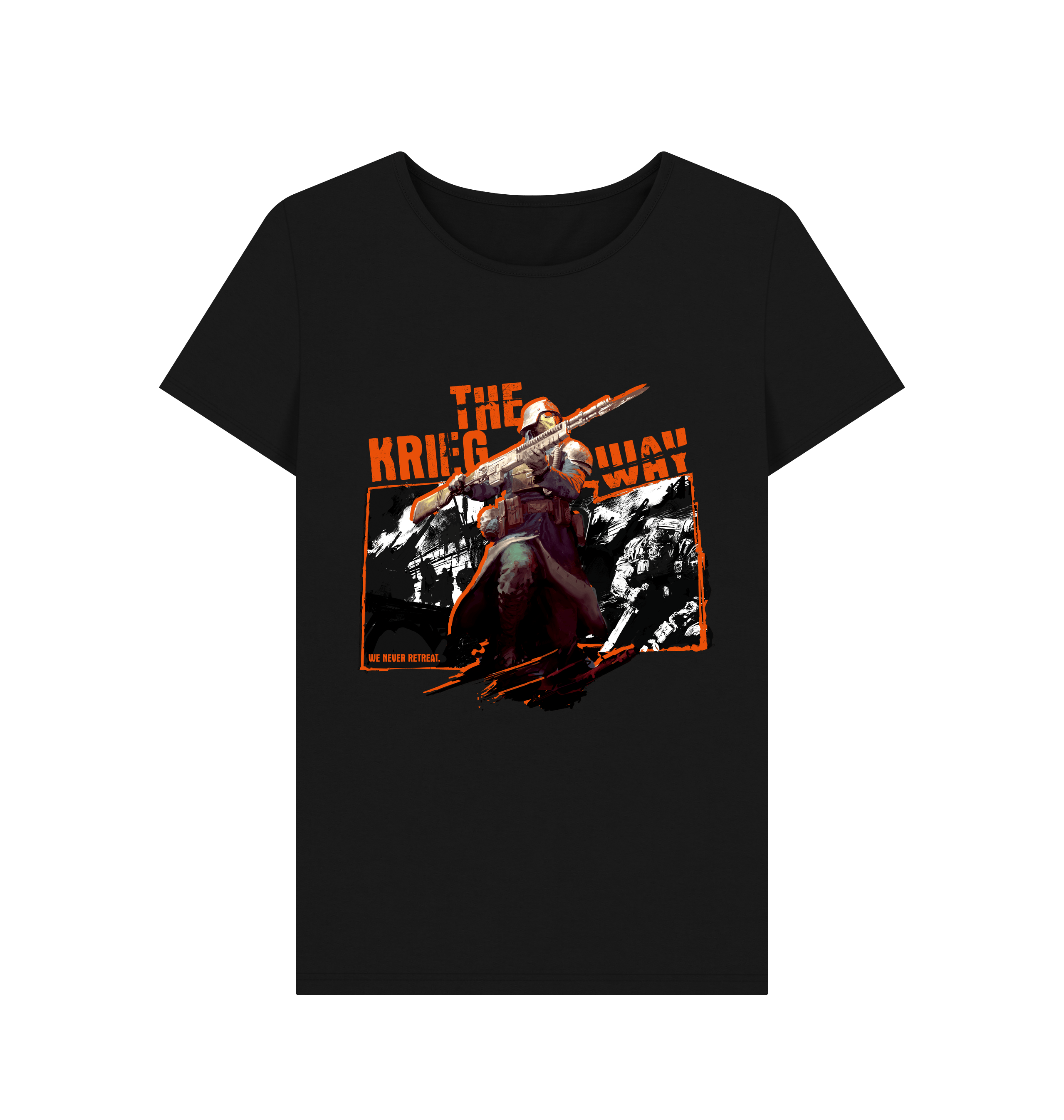 Black The Krieg Way Fitted T Shirt
